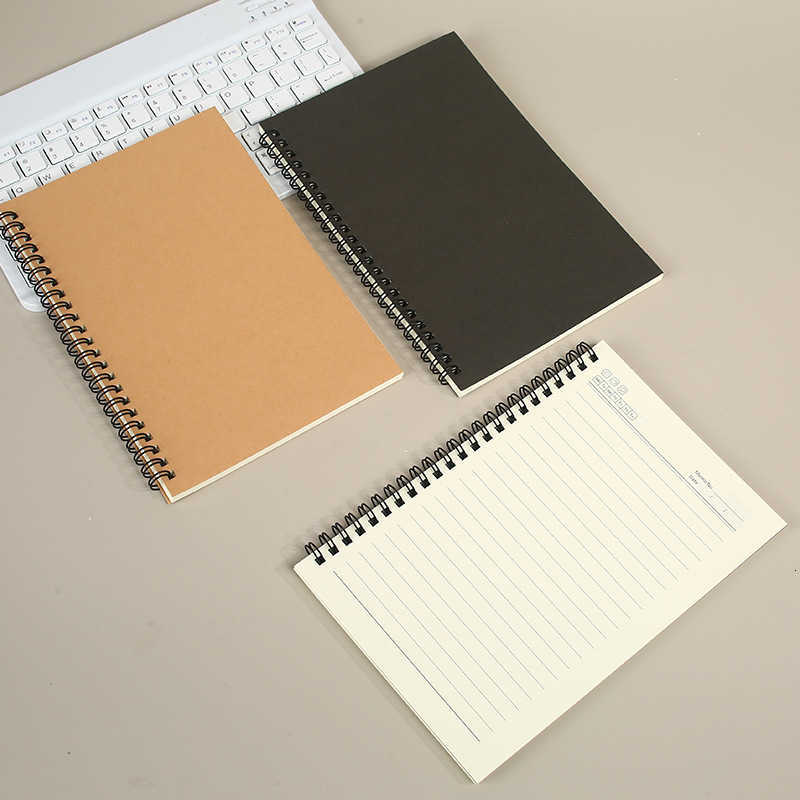 A5 colored spiral notebook can be printed with creative notes suitable for business notes and journaling S260209