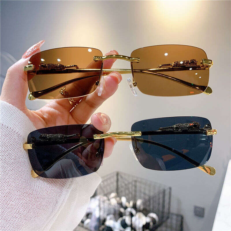 Multi-color frameless sunglasses Rainbow series lenses Suitable for party and street photography