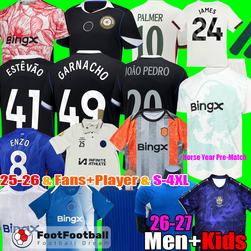 S-4XL 2026 GARNACHO Estevao JOAO PEDRO ENZO PALMER NETO chelseajersey Soccer Jerseys jersey 2026 JAMES Chelseasea26 27 MUDRYK Football Shirt Men Kids Kit tops