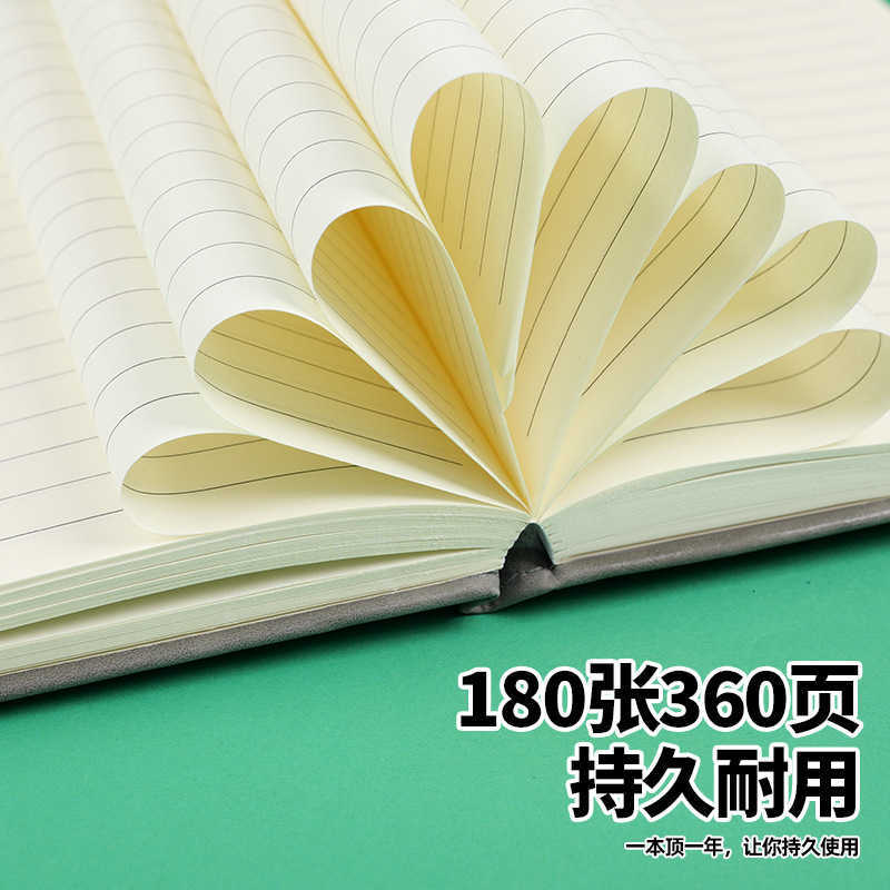Thick leather cover A5 notebook business set office personalized creative notepad S260209