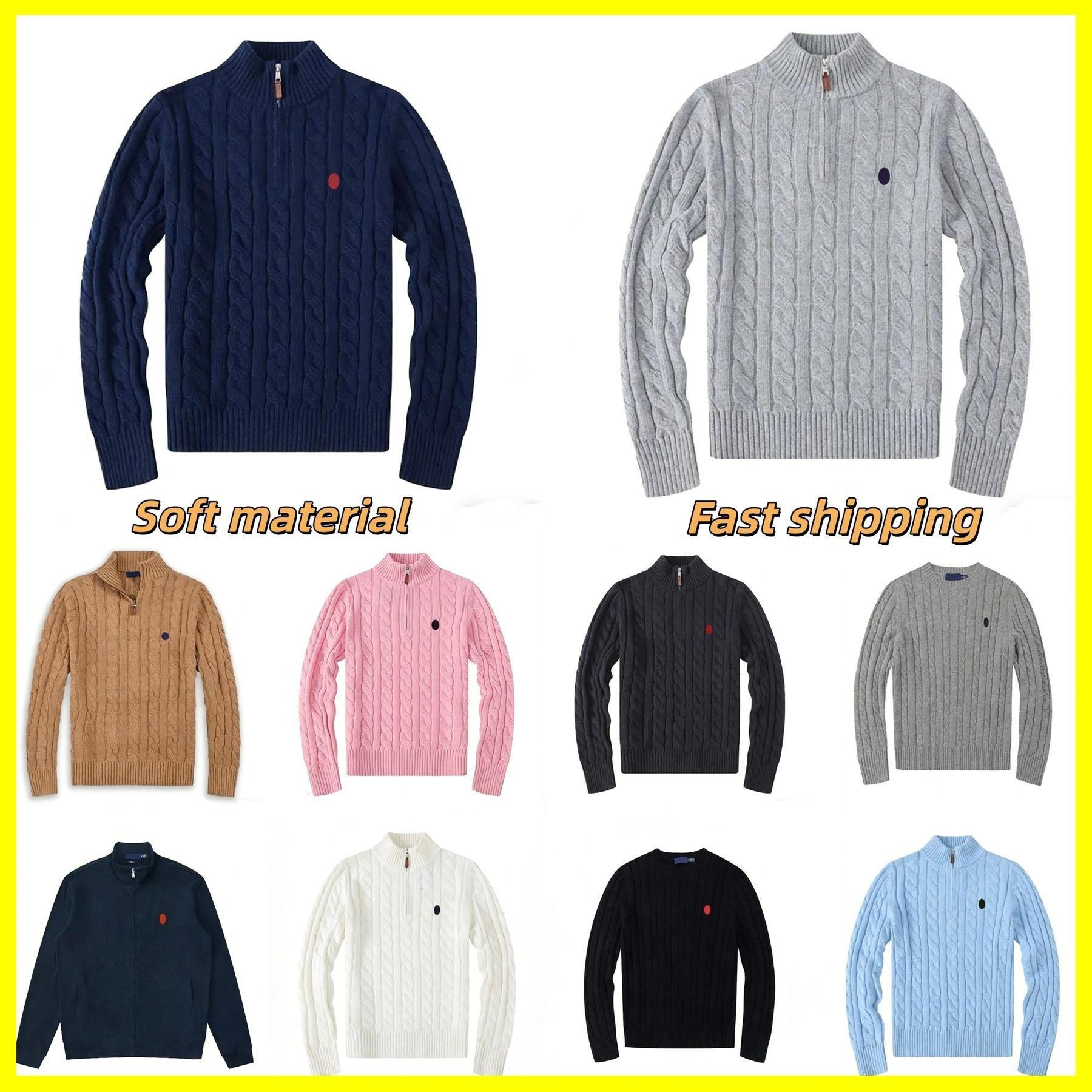 Canadian Designer Mens Sweaters Wool Casual High Quality Pull Half Zip Women Hoodie Poloes Jacket Winter Long Sleeve Sweater Pullover S-2XL