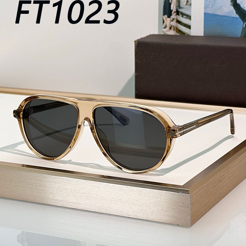26SS New Fashion Designer Womens Luxury Acetate Sunglasses FT1023 Summer Sunglasses Acetate Fiber Frame Vacation Activities Festival Style UV400 Random Box