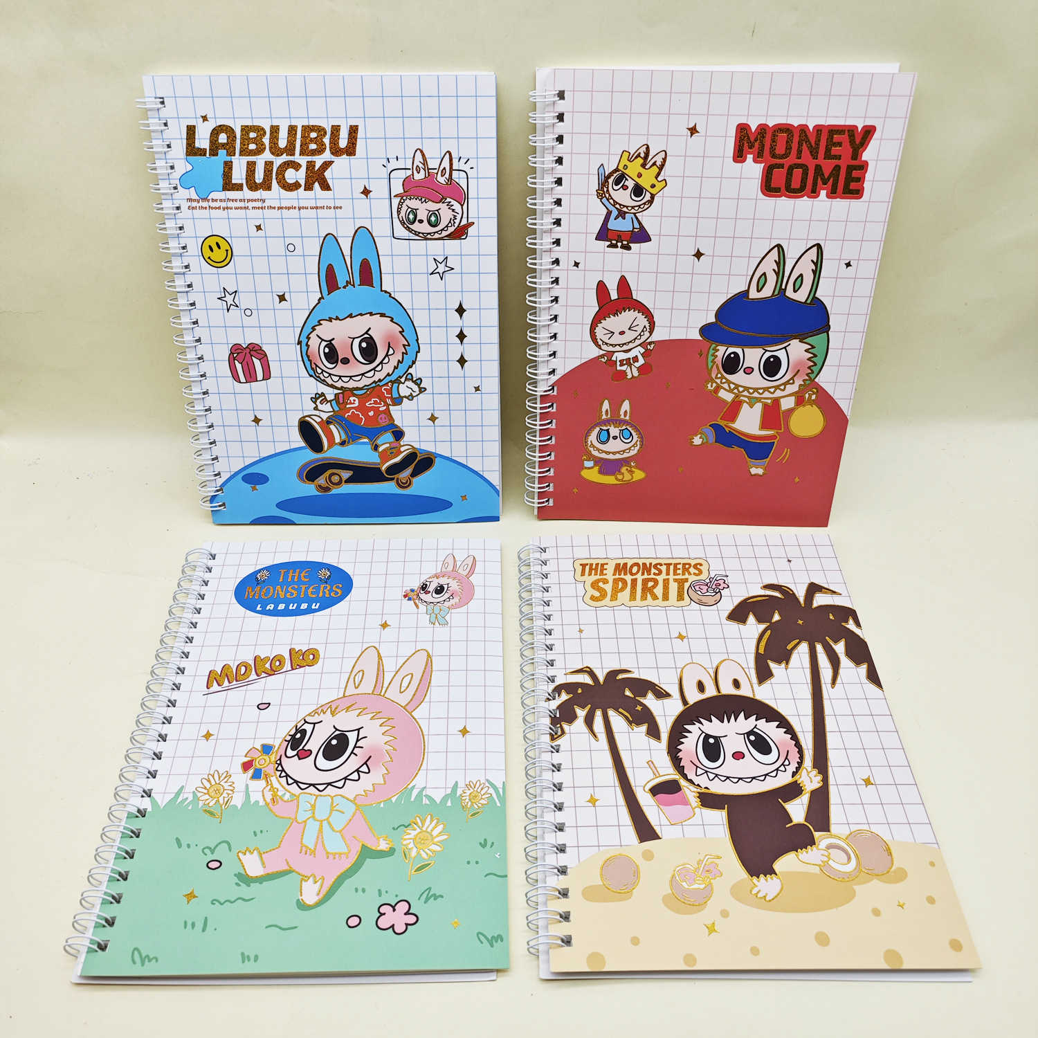 Cartoon LABUBU A5 Coil Notebook New High-Value LABUBU Loose-Leaf Lined Notebook Student Planner Notebook S260209