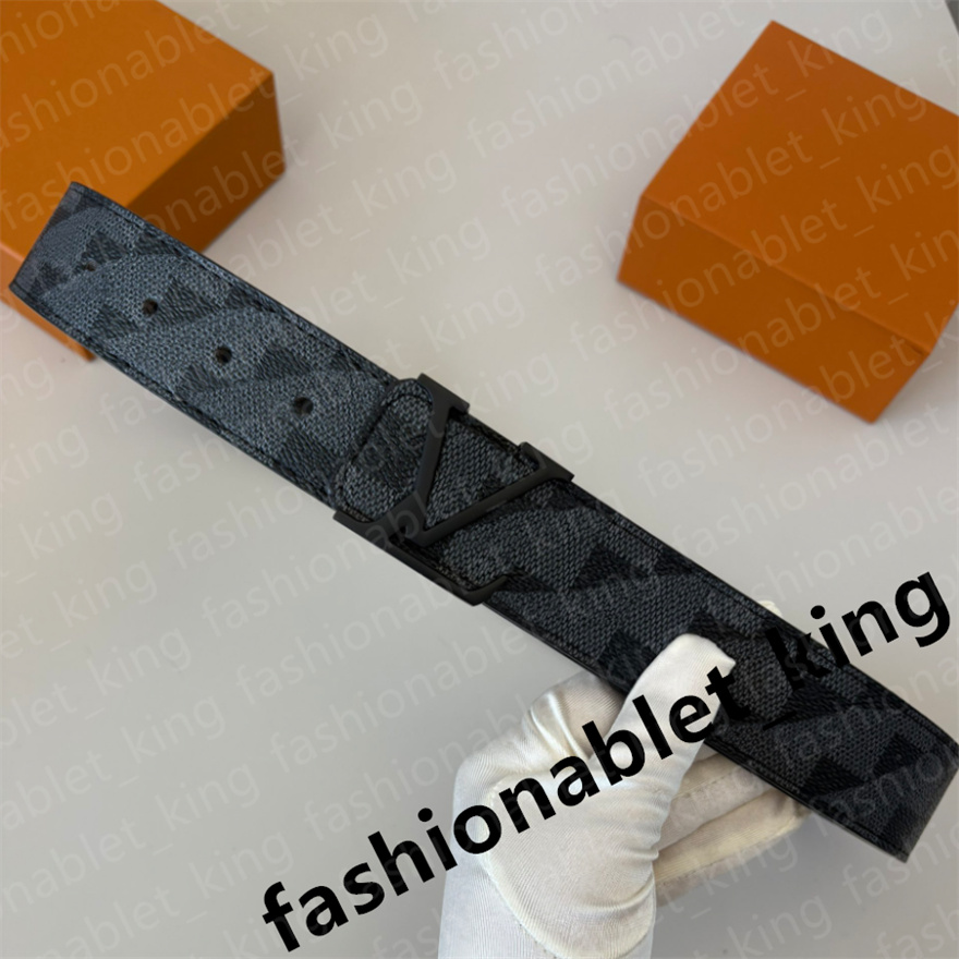 Belt For Men Women luxury Ceinture Luxe Genuine Leather Jeans Classic Black Letter Belts Metal Smooth Buckle Waistband Popular Trendy Mens Belt with box