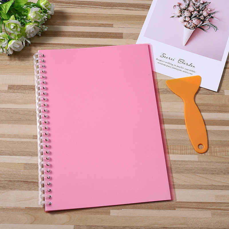 Stylish and elegant art paper notebook loose-leaf release paper notebook B5 spiral release paper notebook tape notebook notepad S260209