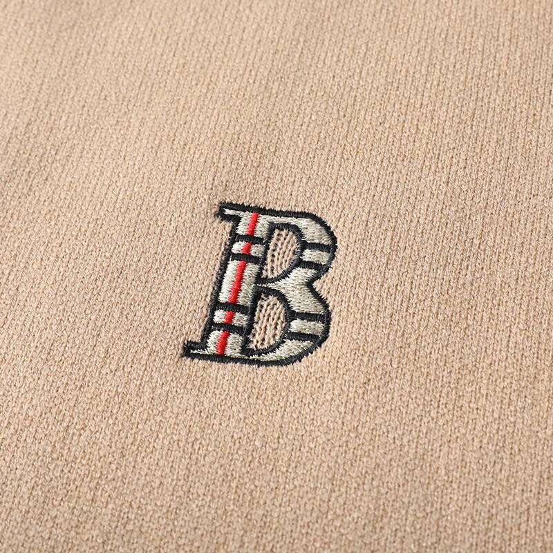 Designer Fashion Luxury Brand Men's Autumn Winter Lapel Embroidered Sweater Coat Fashionable Business Three-Dimensional Pocket Warm Knitted Jacke