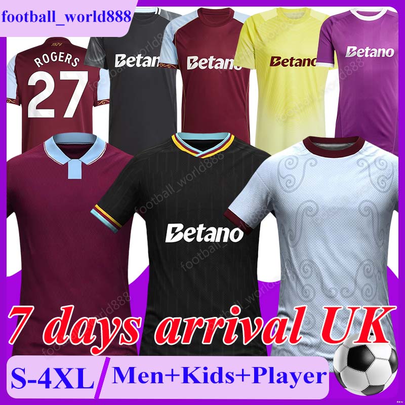 4XL ASTON 26 27 Villa FC Soccer Jerseys BAILEY ABRAHAM ALYSSON ROGERS 2026 Football Shirts WATKINS BUENDIA McGINN CASH Football kits SANCHO Men Kids Kits Socks Sets