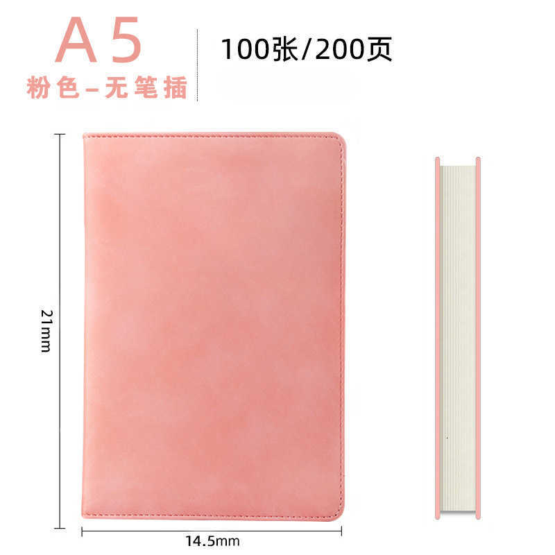 Business Notebook A5 Thick Notebook High-Quality Skin-Feel Hard Cover Journal Notepad Gift Box Set S260209