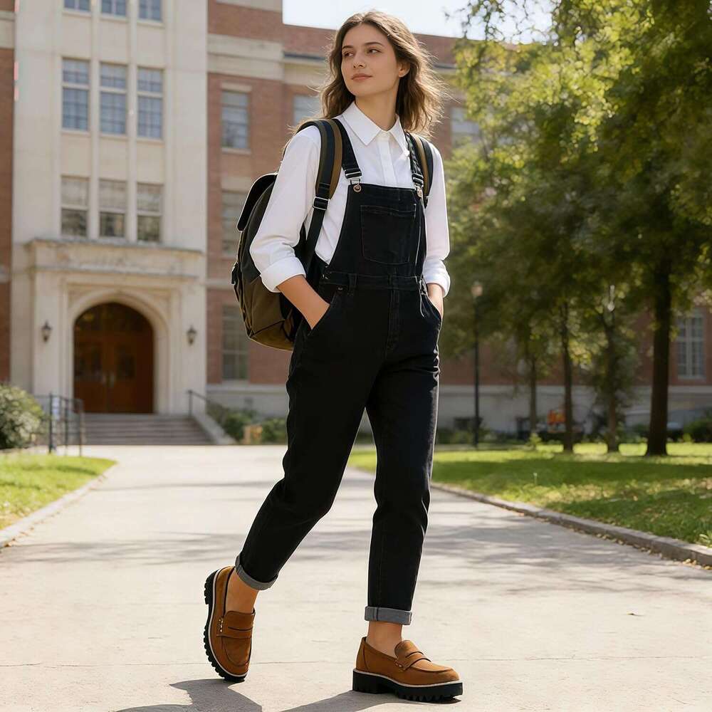 Womens Platform Penny Loafer Slip On Suede Chunky Dress Loafers Casual Business Oxford For Work