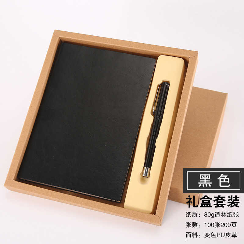 Business Office Notebook A5 Soft Leather Thickened Diary Work Notebook Gift Box S260209