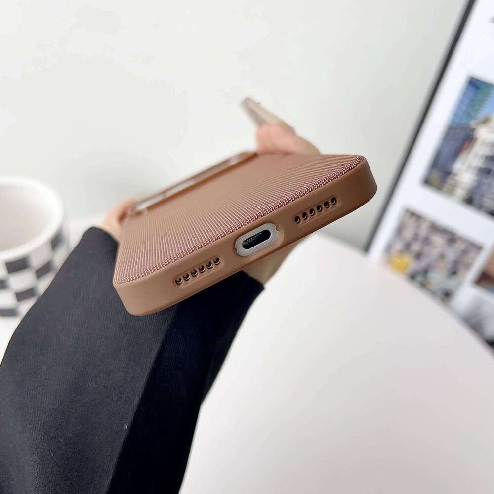 Luxury Tech Woven Magnetic Wireless Charge Phone Case for iPhone 17 Air 16 15 14 13 Pro Max For TechWoven Texture Cover 26L0210