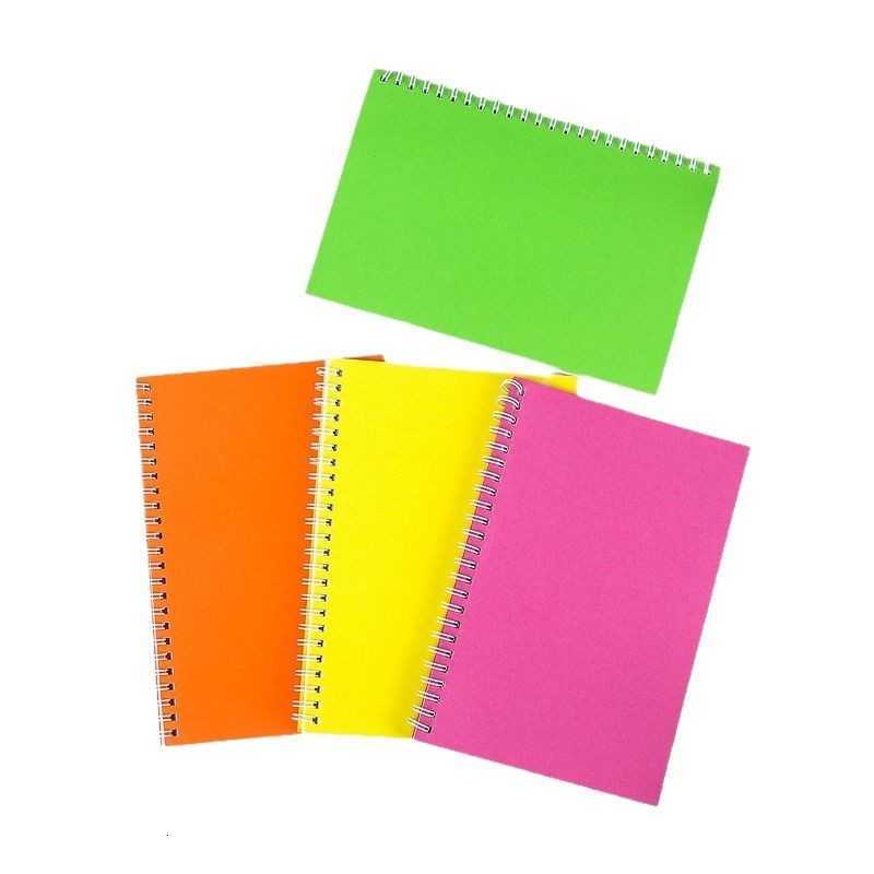 A5 spiral notebook new A5 lined notebook solid color notepad simple and artistic notepad for middle school students S260209
