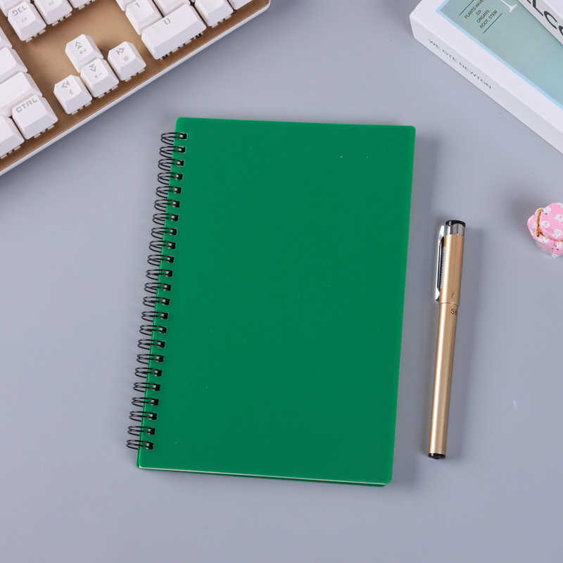 PP coil notebook B5/A5/A6 thickened side-flip notebook with lined grid and blank pages mini notebook S260209