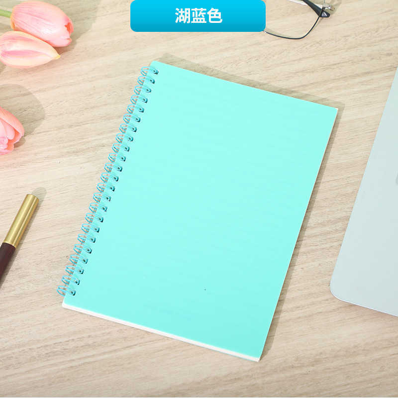 Korean-style simple college student lined high-value notebook Morandi thickened A5 notebook student spiral notebook S260209