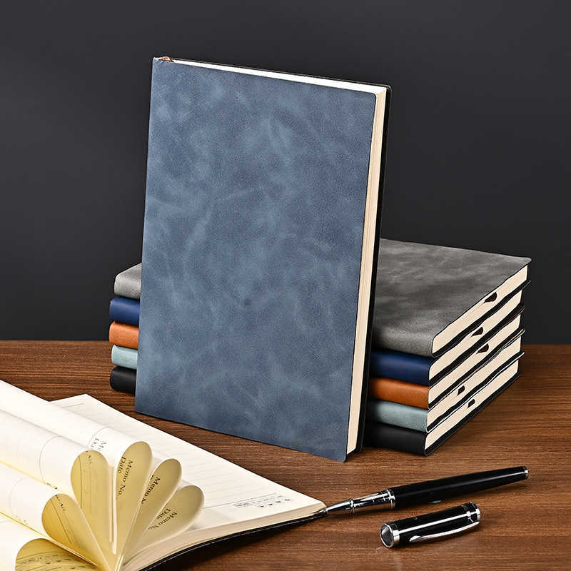 Wenzhou Sheepskin Business Notebook A5 Thick Notebook High Aesthetic Horizontal Line Office Meeting Journal S260209