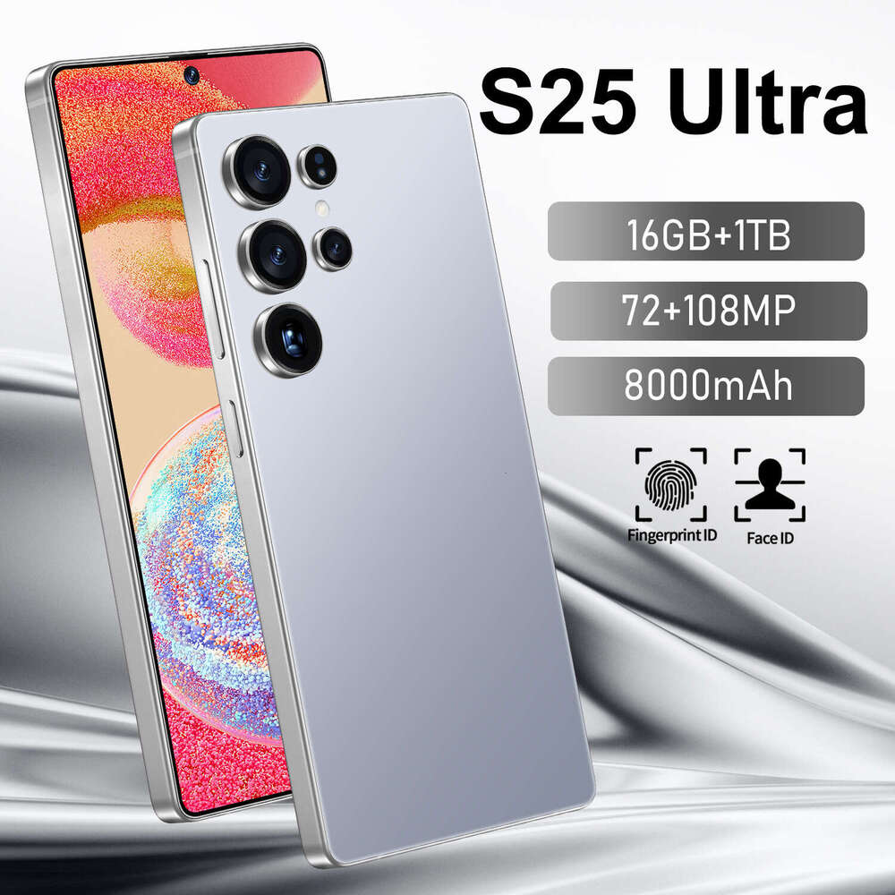 Well-known Brand S25 Ultra Smartphone Built-in Pen Android 14 Large Memory Hot Foreign Trade Wholesale Cross-border Mobile Phone CKS