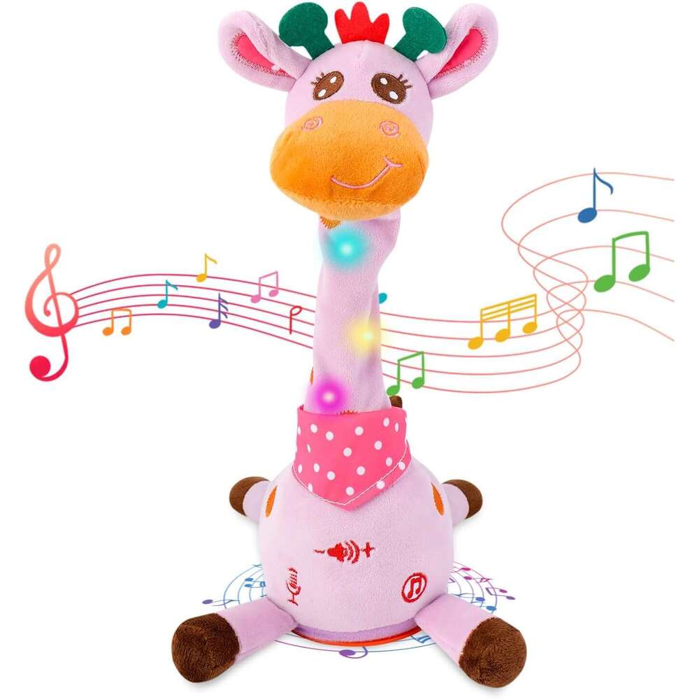 LLUKEME Talking Babies 6+ Months Toddlers - Dancing Singing Repeating Cactus Toy with 10 Songs & Lights, Interactive Plush Gift Age 1 2 3 4 5 6, Easte