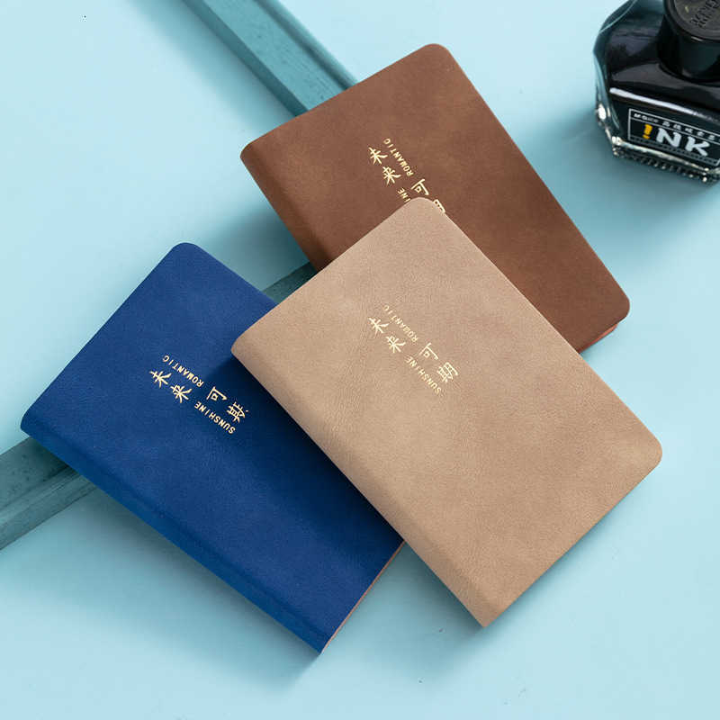 A7 portable pocket notebook sheepskin diary business simple PU small notebook S260209