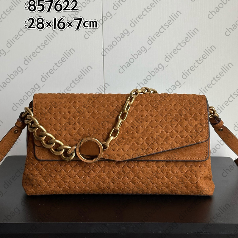 Suede Designer Bag Leather Designer Wallet Women Luxury Handbags Chain Cross Body Designer Bags Letter Embossed Internal Open Pocket Magnetic Snap Shoulder Bag