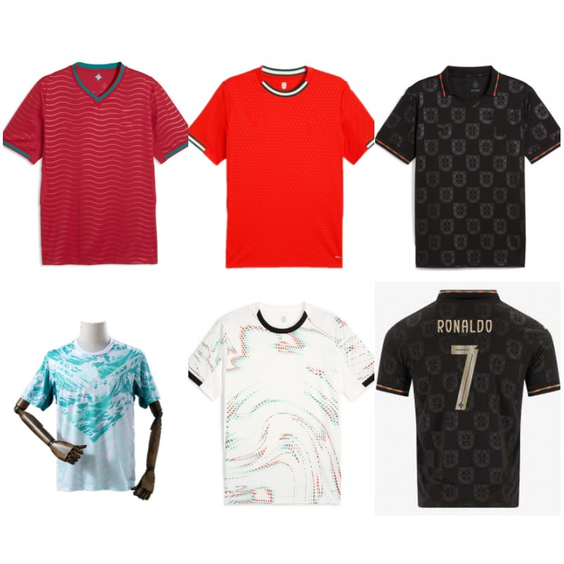 2026 Portugal EUSEBIO Soccer Jerseys 2025 Mens RONALDO DALOT B.FERNANDES BERNARDO JOAO FELIX DANILO VITINHA R.NEVES MATHEUS N. Kids Kit Uniform