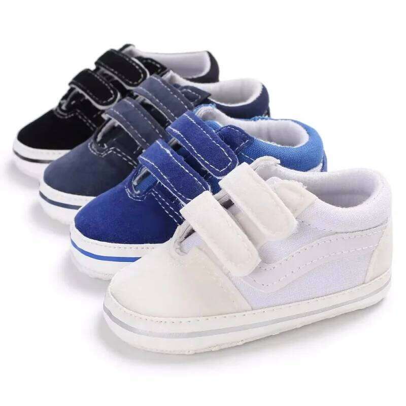 Newborn Baby Shoes Canvas Casual Soft Sole Toddler Boy Girls First Walker Sneakers 26Y0210