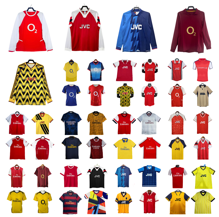 HENRY Retro Arsenally SOCCER JERSEYS 86 87 89 90 91 92 94 96 97 98 99 00 11 12 13 16 17 19 20 Arsenaljersey WRIGHT VIEIRA BERGKAMP ADAMS Persie PIRES HIGHBURY FOOTBALL SHIRT