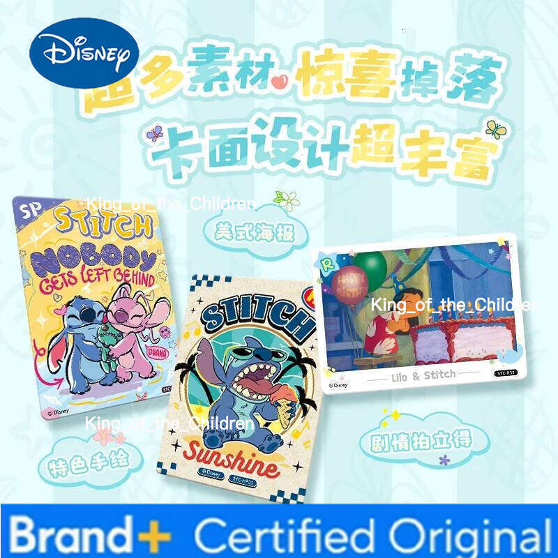 Disney 20 Packs CARDFUN Lilo Collectable Card Anime Trading Stitch Game Collection Cards Blind Box Gifts H260210