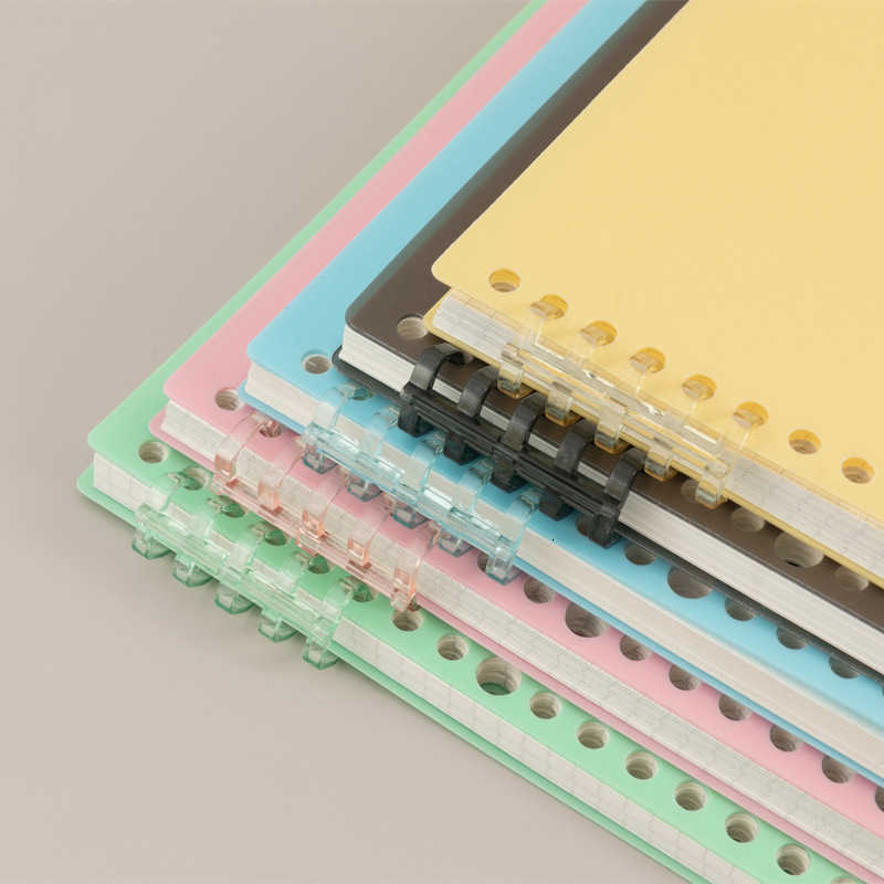 Loose-leaf notebook cover is smooth to the touch detachable coil lined refillable pages student notebook portable notebook S260209