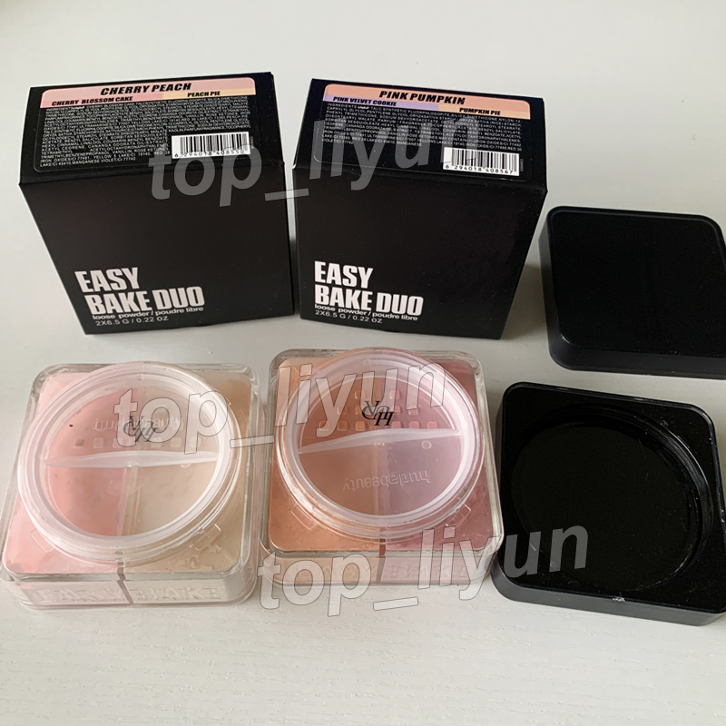 Brand Easy Bake Duo Loose Powder Contour Concealer Foundatio Setting Powder Set Velvet Cookie Cherry Peach Pink Pimpkin Cherry Blossom Cake Peach Pie Pink