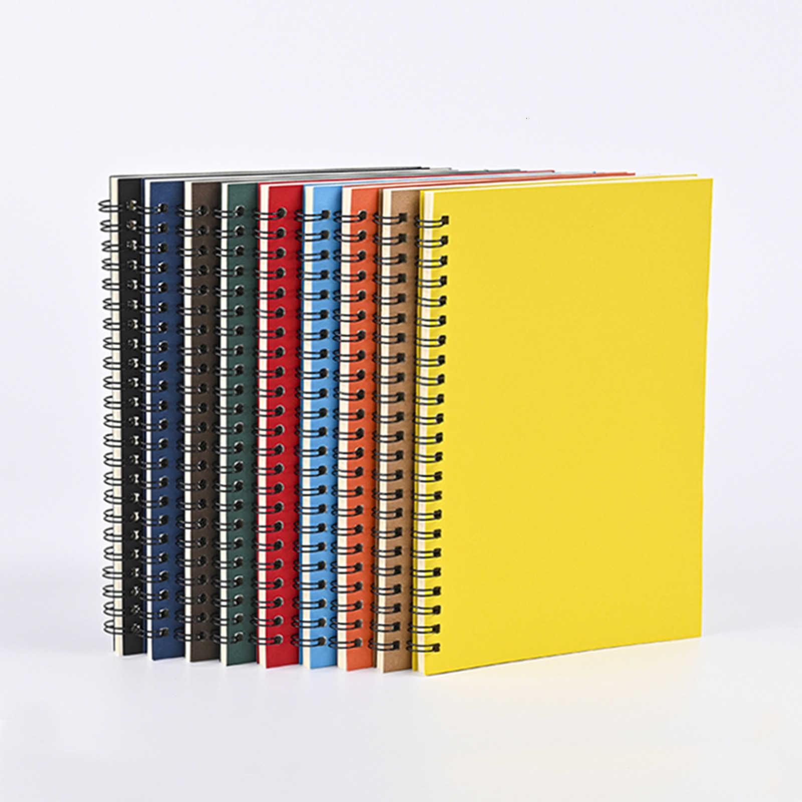 Custom A5 student simple spiral leather notebook B5 business office notepad custom-made S260209