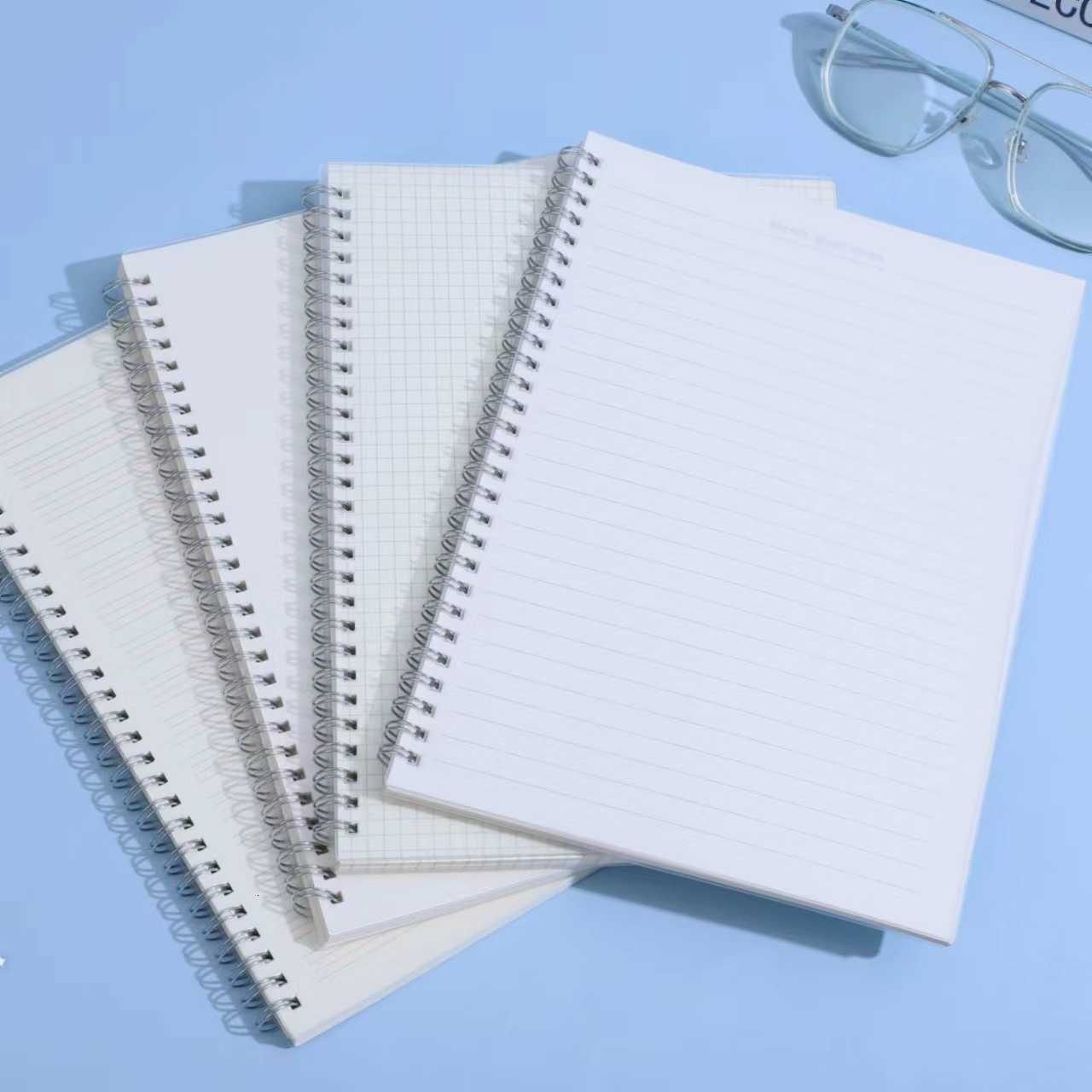 Transparent A5 Spiral Notebook B5 Thickened Notebook A4 Lined Grid Blank Loose-leaf Notebook A6 Mini Notebook S260209