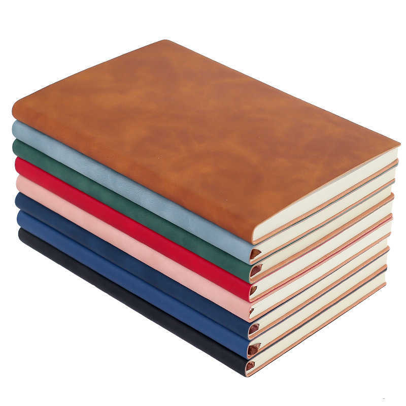 A5 soft-touch sheepskin notebook simple business notepad B5 leather-bound softcover notebook A6 S260209