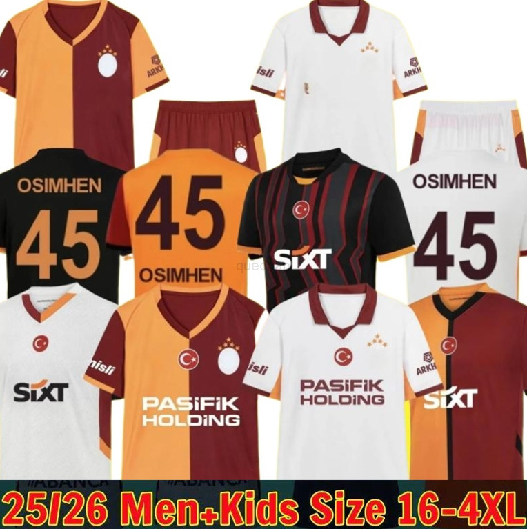 25 26 Galatasaray Soccer Jerseys Players fans ICARDI ZANIOLI BAKAMBU MERTENS ZAHA AKGUN AKTURKOGLU 100th Anniversary 2025 2026 men kids kit Football S