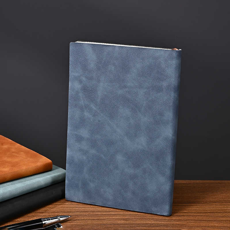 Wenzhou Sheepskin Business Notebook A5 Thick Notebook High Aesthetic Horizontal Line Office Meeting Journal S260209