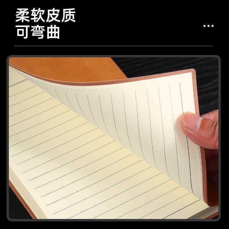 Notebook with soft cover student planner manuscript extra-thick simple style pocket-sized notebook S260209