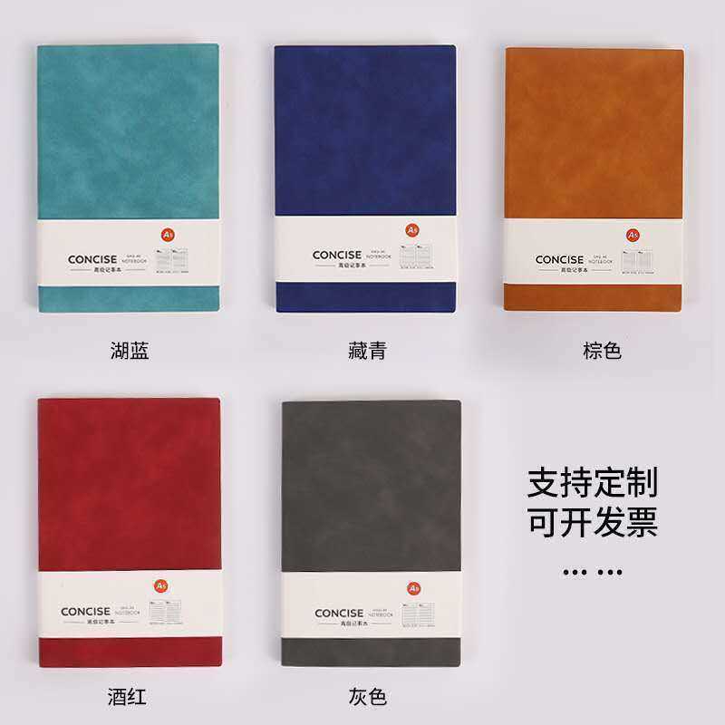 Notebook with soft cover student planner manuscript extra-thick simple style pocket-sized notebook S260209