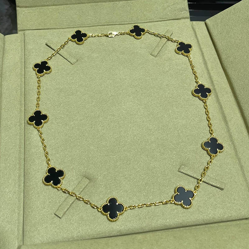 10 Flower Four-leaf Clover Necklaces Brand Design Necklaces Luxury Necklaces Women High-Quality Designer Jewelry