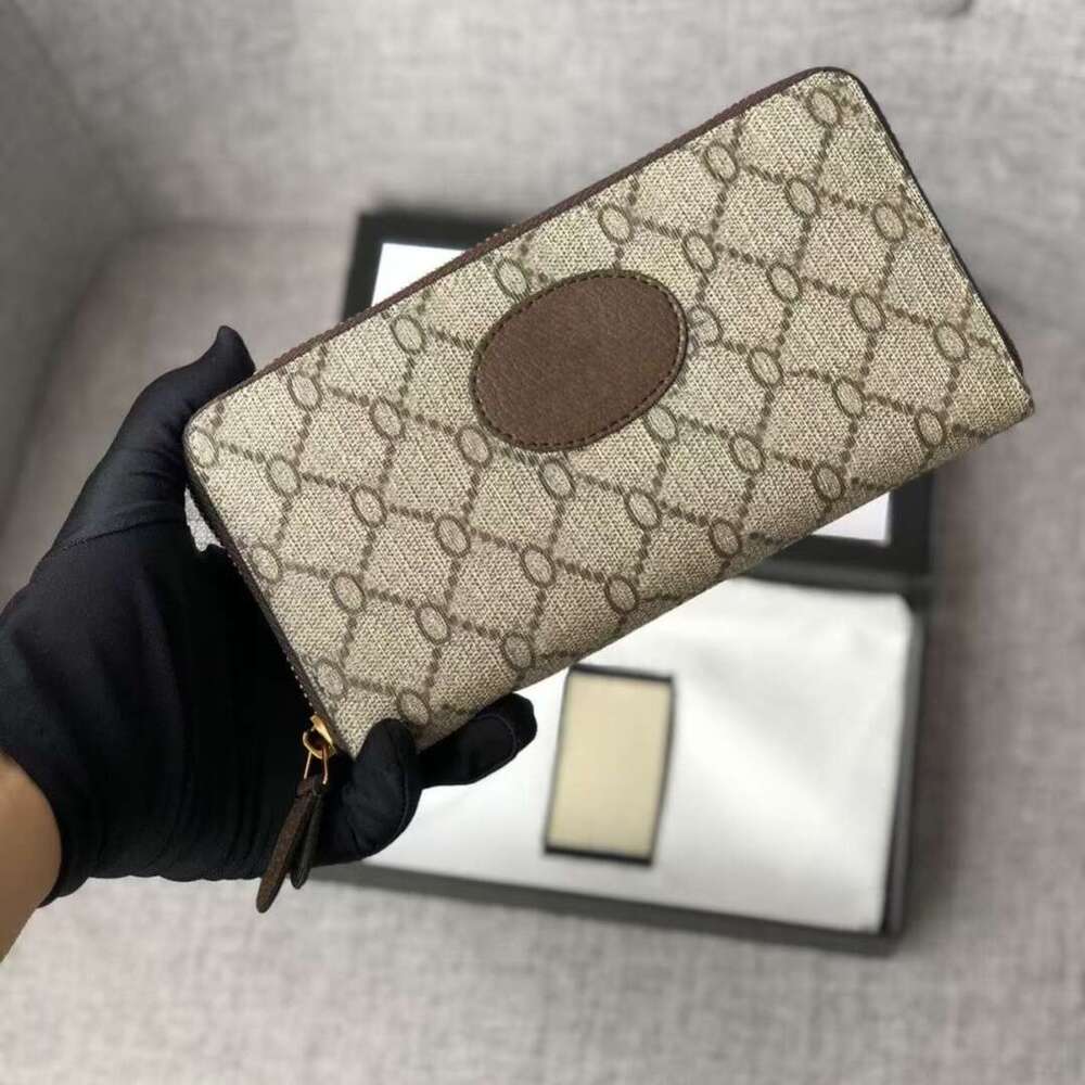 Designer Wallet Card Bag guscci High-end Genuine leather wallets bag men's and women's universal long zipper purses classic fashion Money clip coin purse