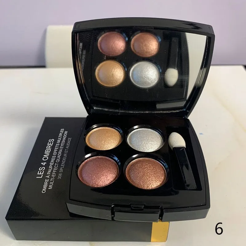 Brand 4 Colors Eye Shadow Palette With Make Up Brush 6 Kinds Can Choose Women Girl Eyes makeup Kit 301 302 303 304 305 306 High Quality