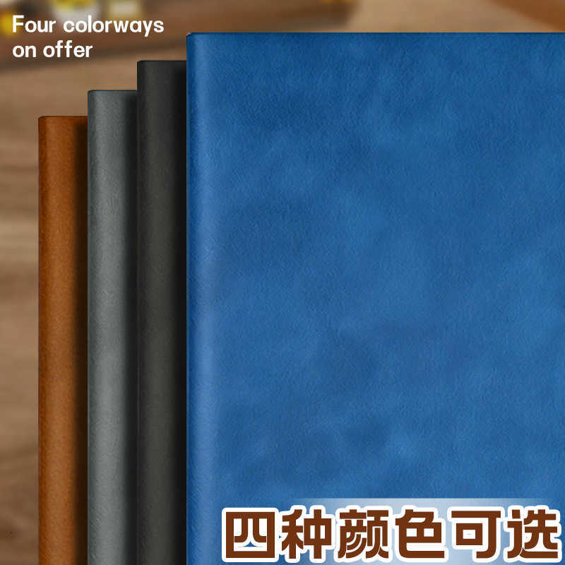 Solid Color A5 Simple Notebook for Business Students Exam Preparation and Office Use Leather-Covered Notebook Collection S260209