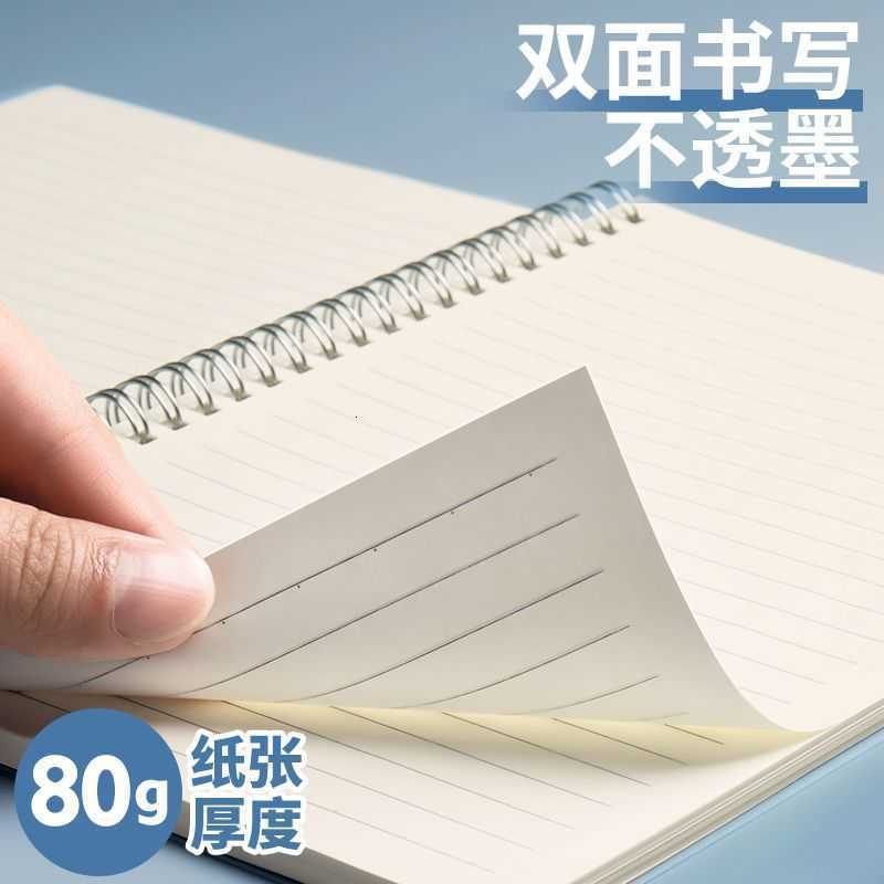 Coil-bound A4 notebook transparent PP notepad B5 lined notebook squared notebook blank notebook loose-leaf grid notebook S260209