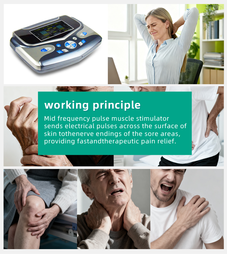 Qiaoxin CE certified multi-channel electrotherapy equipment provides deep pain relief, muscle soreness, and analgesia. Easy to use and simple to opera