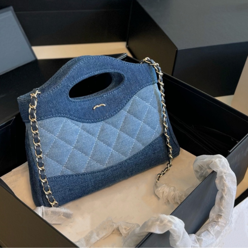 Woman Denim Crossbody Bag Designer Handbag Chain Bags Diamond Shoulder Bags Fashion Hobo Purse 10A 2026