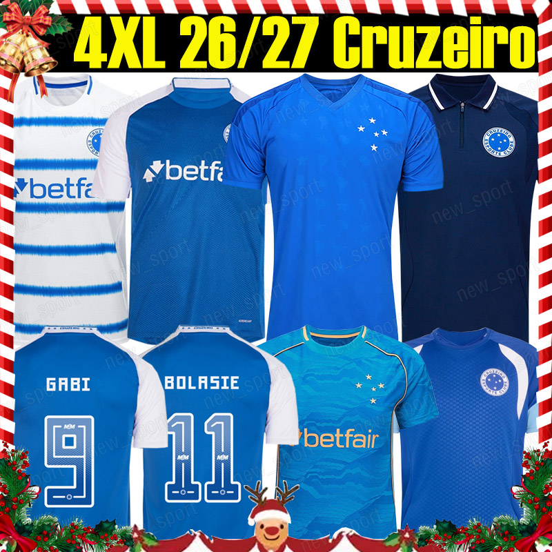4XL 26/27 Camisa Cruzeiro soccer jerseys KAIO JORGE GABI M.PEREIRA EDUARDO GERSON SINISTERRA KAIKI 2026 Home Away men kids kit socks football shirts