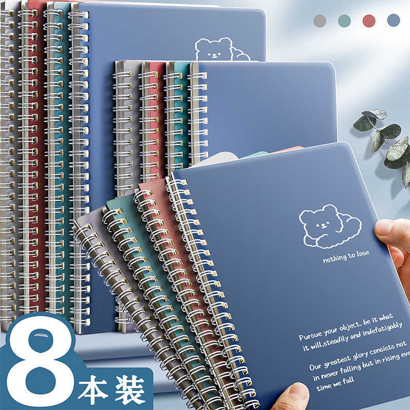 Notebook for students 2023 high aesthetic simple ins-style spiral notebook A5 small size for elementary school students S260209