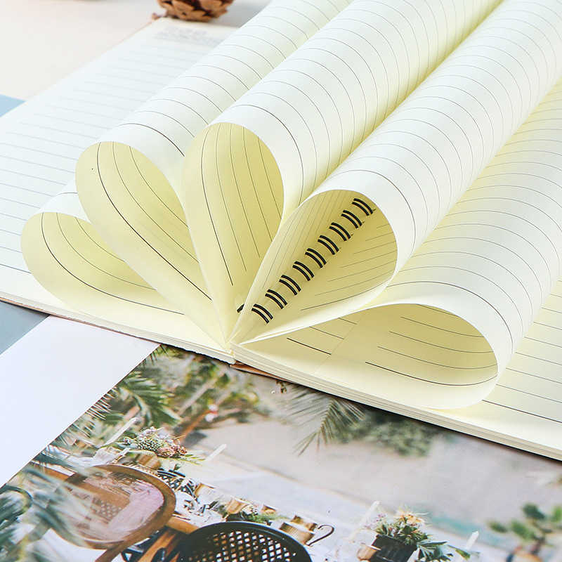 Blank coil notebook small notepad comfortable to hold large refillable loose-leaf notebook with coil binding S260209