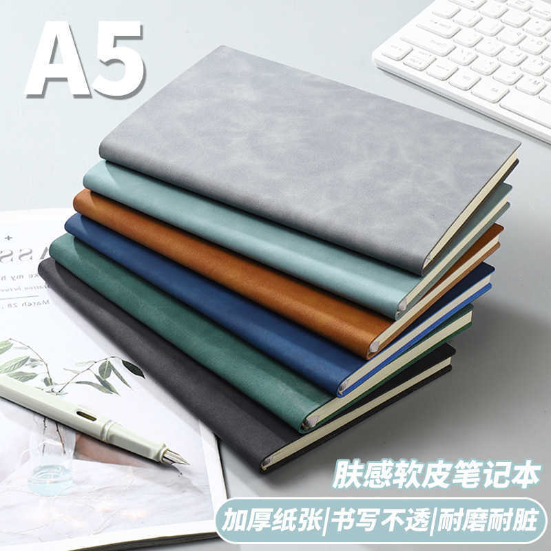 Sheepskin A5 notebook customizable business meeting diary wireless glue-bound A5 portable planner S260209