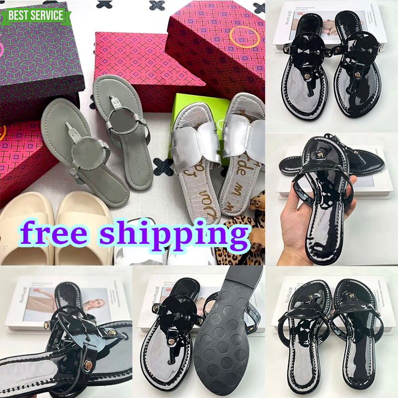 designer sandal oran TB Flip-flop sandals fashion women slippers platform slidesshoes yellow bottom fur flip flops summer casual beach real leather sandals