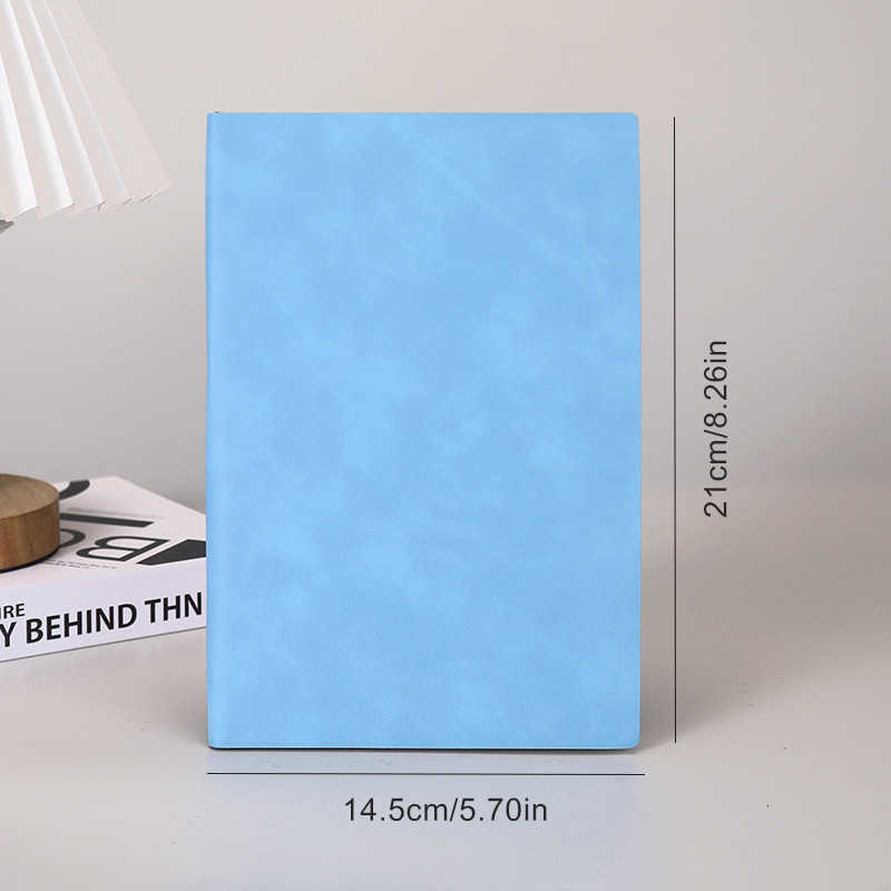 A5 notebook with thickened PU soft cover suitable for office and meeting notes business record book can be printed with logo S260209