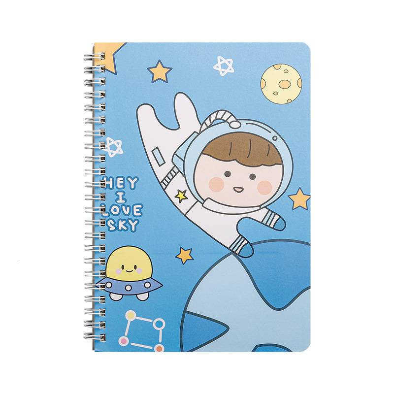 Cartoon A5 notebook thickened B5 lined notebook notepad diary notebook for elementary school students eye-friendly simple spiral notebook S260209
